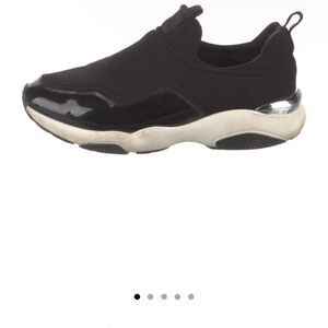 Black Slip-On Women's Sneakers